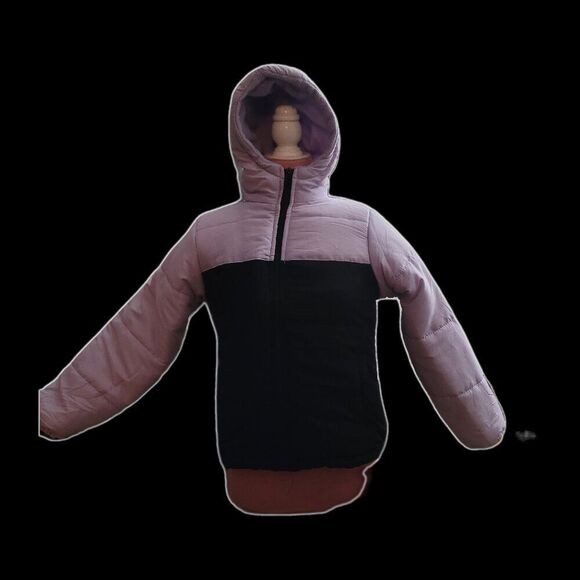 Other - Operation Warm Lilac and Black Puffer Coat Jacket Size 14/16